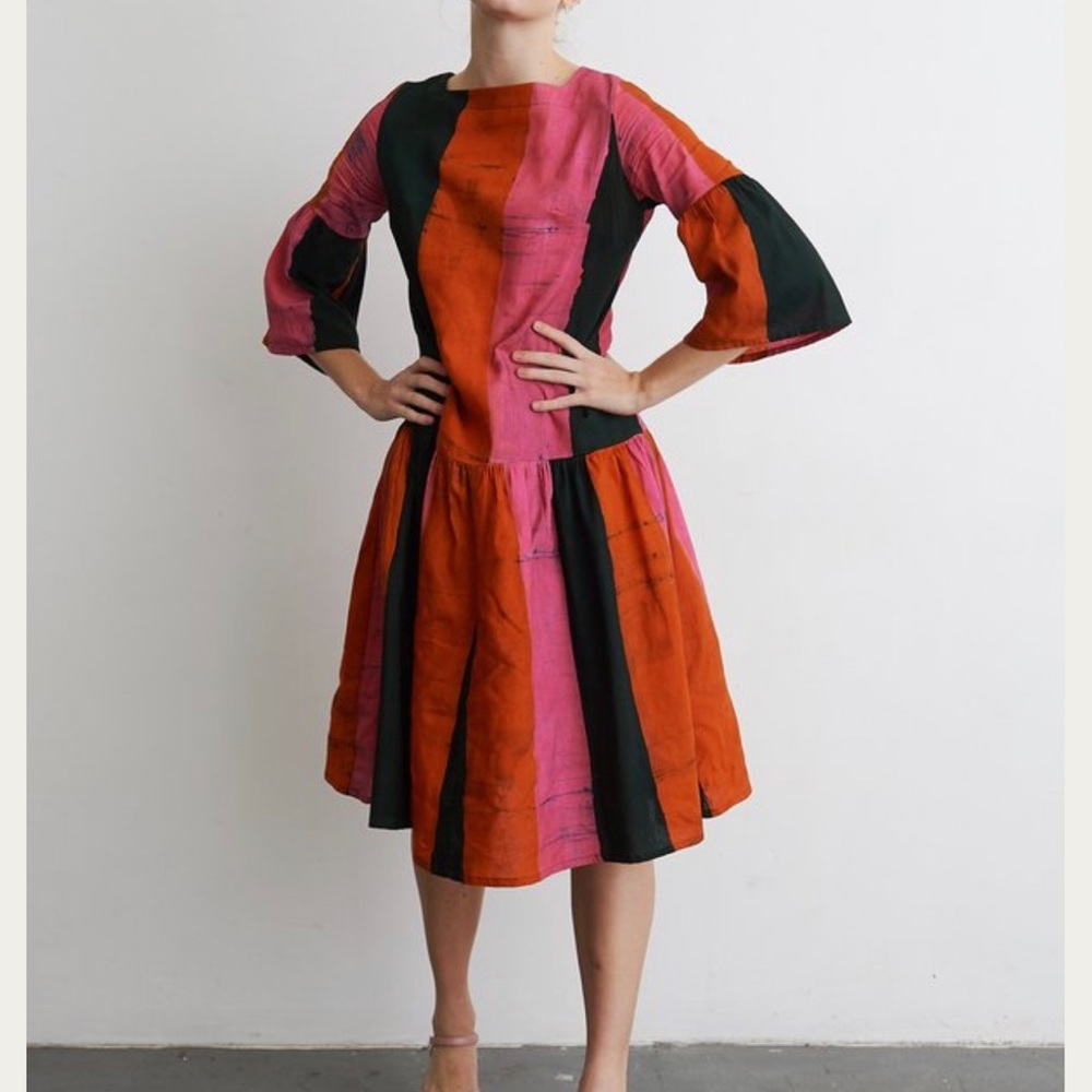 Osei-Duro Mutare dress in Carmine